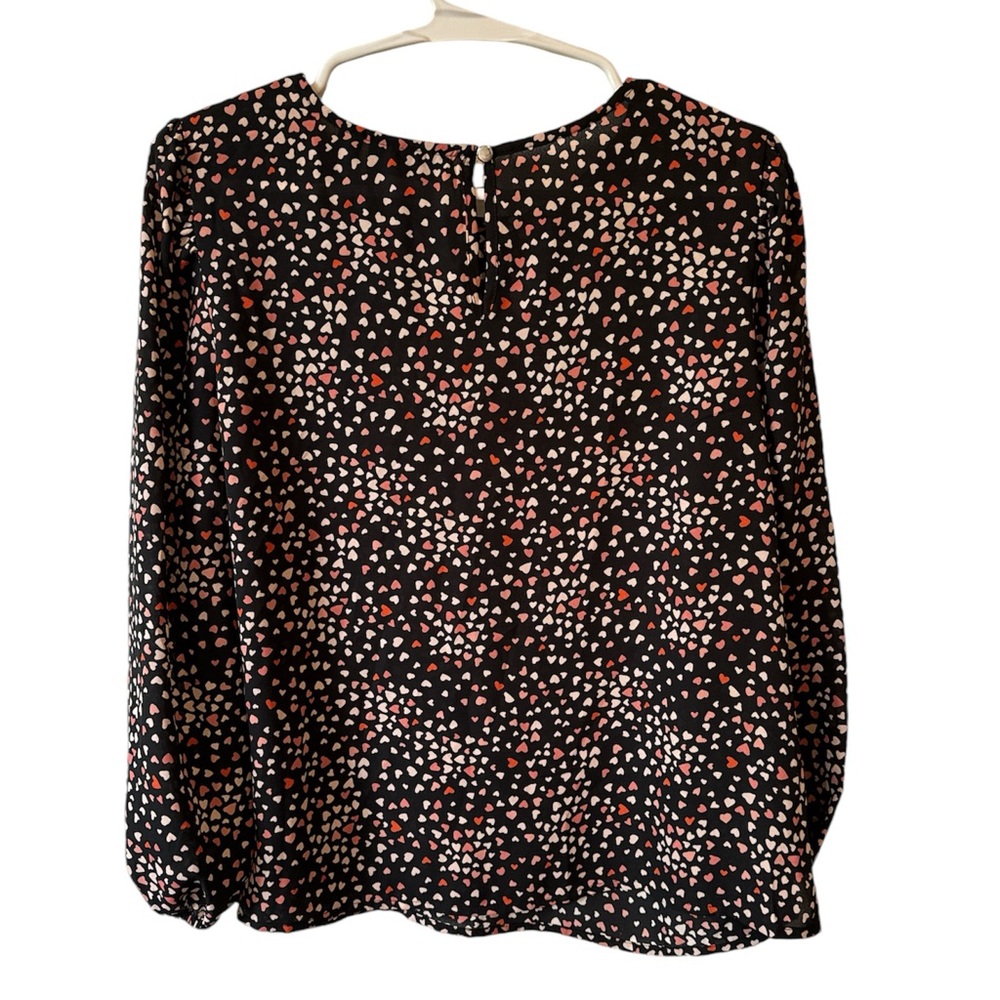 APT 9 MINI HEART BLOUSE PETITE SMALL - Picture 4 of 9